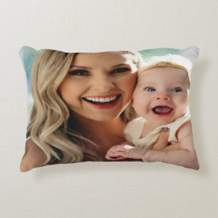Cojín Decorativo Agregar foto de bebé personalizar personalizado