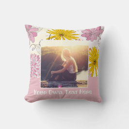 Cojín Decorativo Agregar su propia imagen y texto