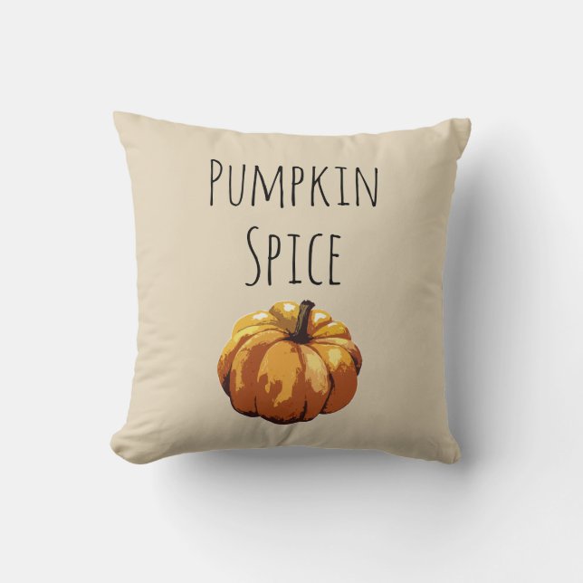 Cojín decorativo agrícola de otoño con especias de (Anverso)