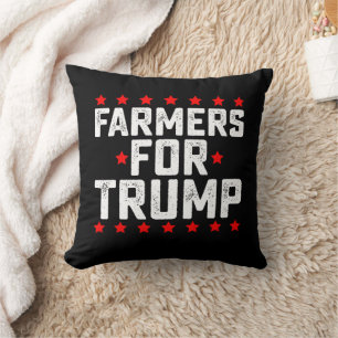 Cojín Decorativo Agricultores para la elección presidencial de Trum