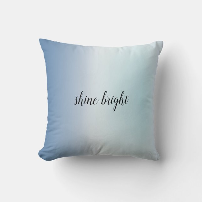 Cojín Decorativo Agua Blue Ombre Tie Dye (Anverso)