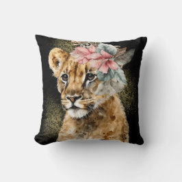 Cojín Decorativo Agua Tigre Arte Floral