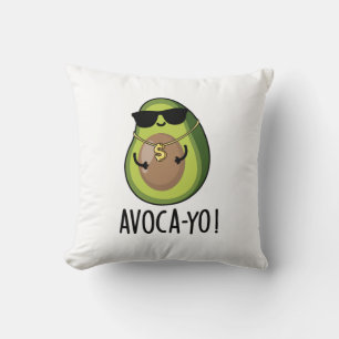 Cojín Decorativo Aguacate a-yo Funny Guay Aguacate Pun