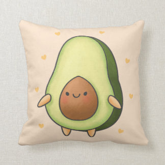 Cojín Decorativo Aguacate kawaii