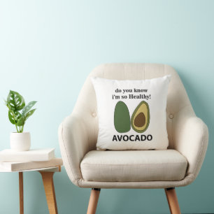 Cojín Decorativo Aguacate, sabes que soy un aguacate tan sano