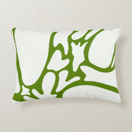 Cojín Decorativo Aguacate verde y blanco cerámico