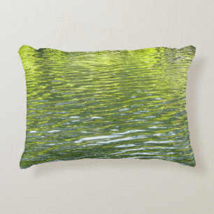 Cojín Decorativo Aguas de Oak Creek Amarillo y Verde Foto de la Nat