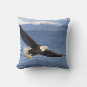 Cojín Decorativo águila calva, Haliaeetus leucocephalus, en vuelo 4