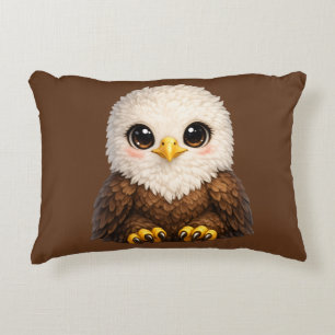 Cojín Decorativo Águila calva linda con grandes ojos naturaleza aco