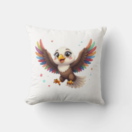 Cojín Decorativo Águila de dibujos animados linda volando – Arte ve