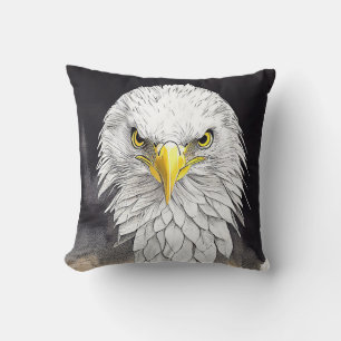 Cojín Decorativo Águila Naturaleza animal salvaje Naturaleza acuare