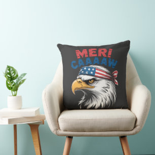 Cojín Decorativo Águila Patriótica de Libertad del 4 de Julio