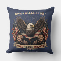 Águila Patriótica del Espíritu Americano Bandera d