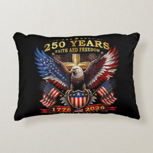 Cojín Decorativo Águila Patriótica Fe Libertad 250 Años 1776 2026