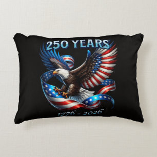 Cojín Decorativo Águila y bandera patrióticas 250 años 1776-2026