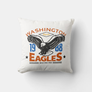 Cojín Decorativo Águilas de Washington Águila Vintage 1988