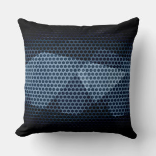 Cojín Decorativo Agujero Metalizado de acero inoxidable gris oscuro