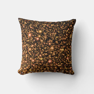Cojín Decorativo Agujero Negro de Andrómeda Estrellas Doradas - Con