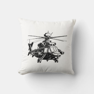 Cojín Decorativo Ah 64 helicóptero Apache