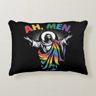 Cojín Decorativo Ah hombres divertidos Orgullo Gay LGBT