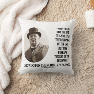 Cojín Decorativo Ahora Esto No Es El Fin Del Principio (Winston Chu