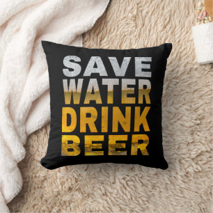 Cojín Decorativo Ahorra Agua Bebe Cerveza Dicho Para Despedida de S