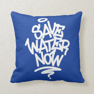 Cojín Decorativo Ahorre agua ahora