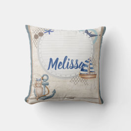 Cojín Decorativo Ahoy le espera una aventura náutica