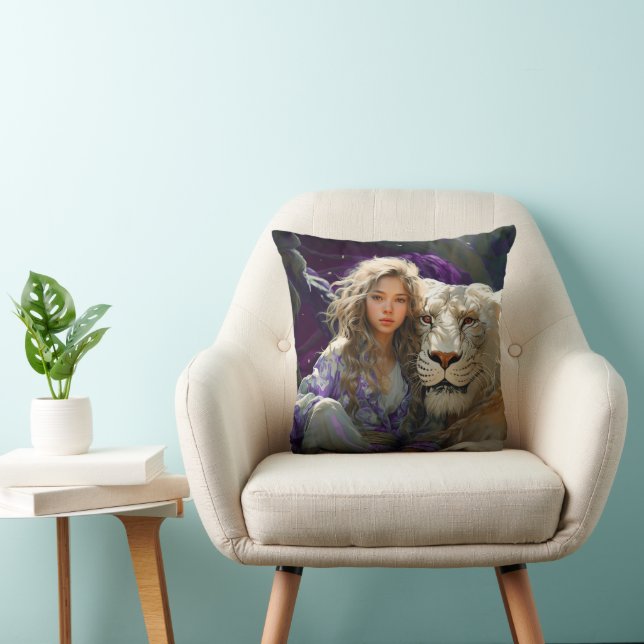 Cojín Decorativo Ai Chica y Ai Lion (Silla)