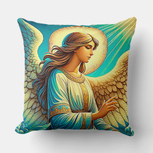 Cojín Decorativo AI hermoso efecto expresionista de ángel