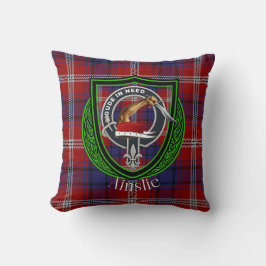 Cojín Decorativo Ainslie Scottish Clan Tartan Escudo