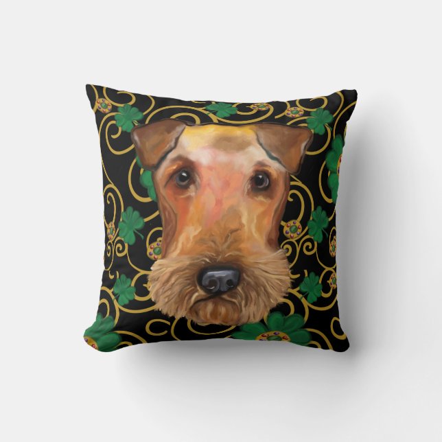 Cojín Decorativo Airedale Terrier (Anverso)