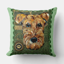 COJÍN DECORATIVO AIREDALE TERRIERS