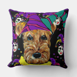 COJÍN DECORATIVO AIREDALE TERRIERS