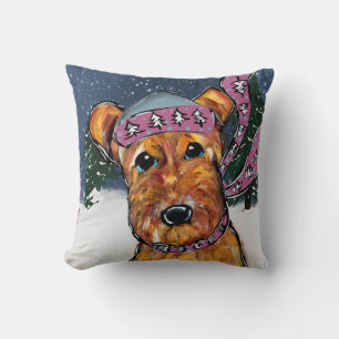 Cojín Decorativo Airedale Terriers