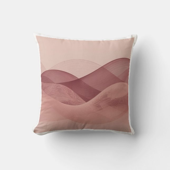 Cojín Decorativo Airflow Trace Line Kinetic Minimalist Pattern (Anverso)