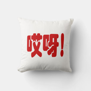 Cojín Decorativo ¡Aiya! 哎呀! ¡OMG! Idioma chino Hanzi