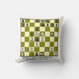 Cojín Decorativo Ajedrez Mate En 2 Rompecabezas #2