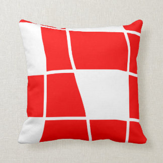 Cojín Decorativo Ajedrez rojo y blanco