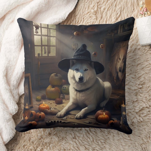 Cojín Decorativo Akita Calabazas de Halloween Da Miedo (Manta)