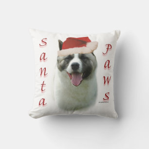Cojín Decorativo Akita Santa Paws