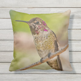 Cojín decorativo al aire libre de Hummingbird