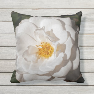 Cojín decorativo al aire libre del rosa blanco