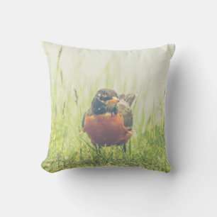 Cojín decorativo al aire libre Robin Bird estadoun