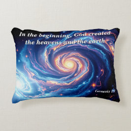 Cojín Decorativo Al principio, Dios y el Verso de la Creación