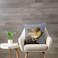 Ala Verde Pato Verde azulado Pillow