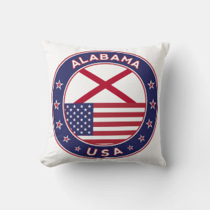 Cojín Decorativo Alabama, Estados Unidos, Alabama