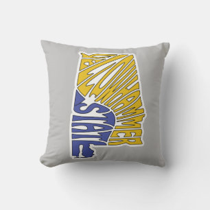 Cojín Decorativo Alabama Nickname Word Art