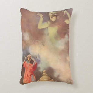 Cojín Decorativo Aladino vintage y el genio de la lámpara, Godwin