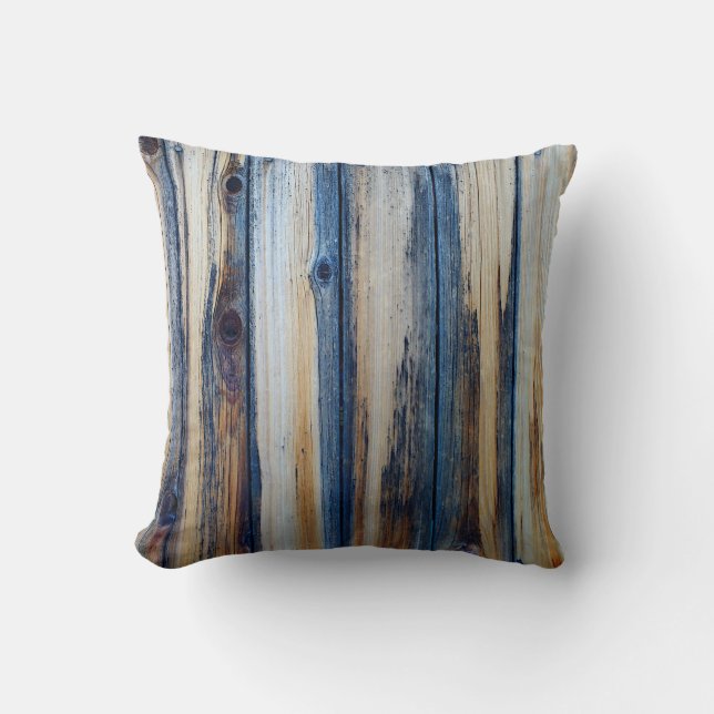 Cojín Decorativo Alambre gris azul meteorizado (Anverso)